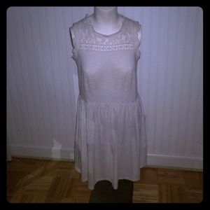 Topshop white baby doll dress